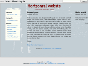 Horizontal theme: Free Nature Wordpress theme | Download