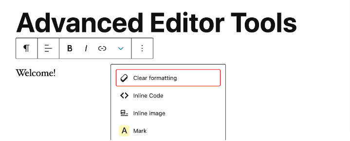 Advanced Editor Tools