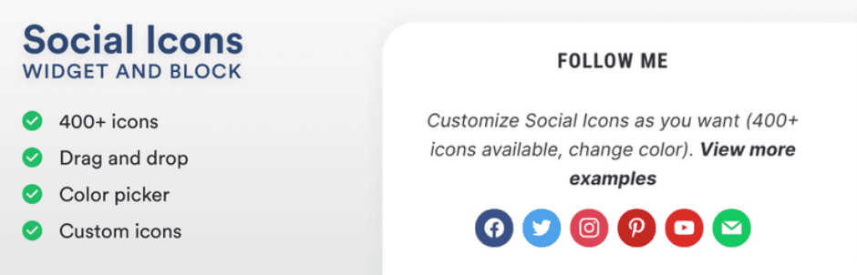 Social Icons Widget & Block by WPZOOM