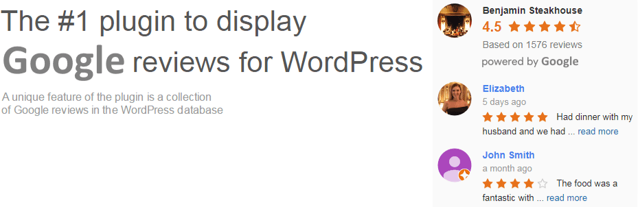 Widget for Google Reviews