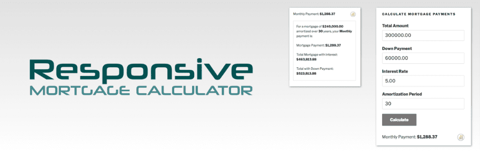 Responsive Mortgage Calculator