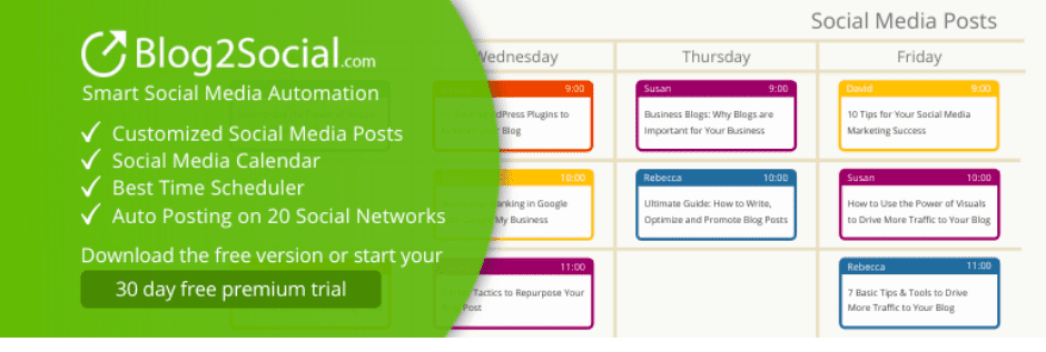 Blog2Social: Social Media Auto Post & Scheduler