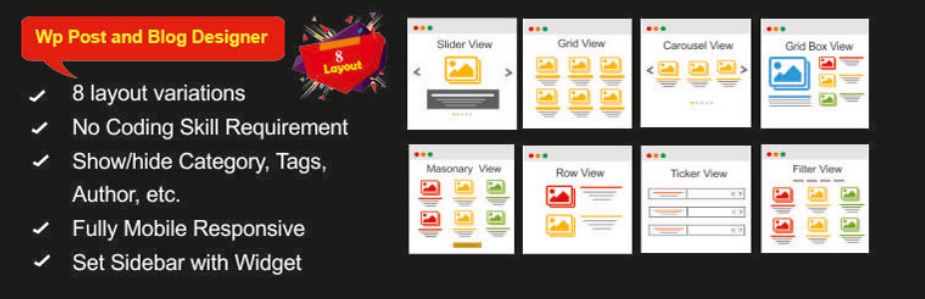 WP Post and Blog Designer-WordPress Blog Plugin