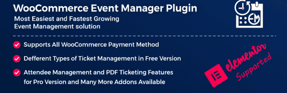 WooCommerce Event Manager-WordPress Event Management Plugin