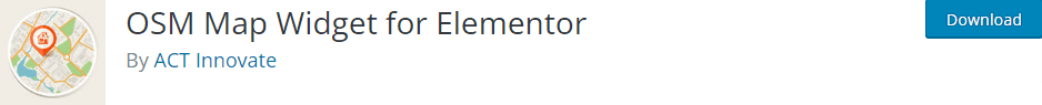 OSM Map Widget for Elementor