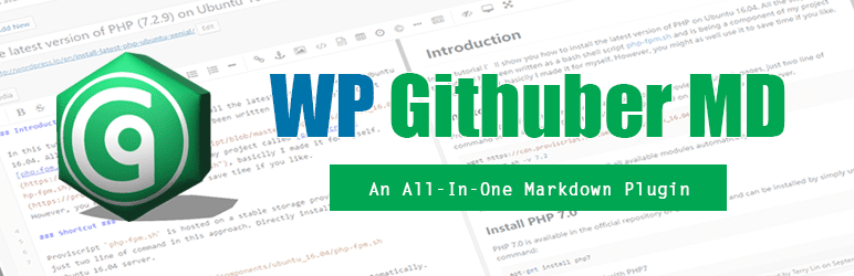 WP Githuber MD-WordPress GitHub Plugin