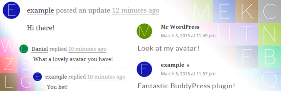 BuddyPress First Letter Avatar