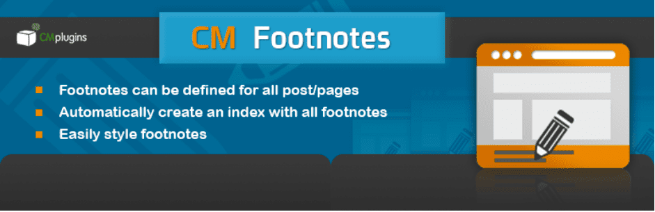 CM Footnotes-WordPress Footnotes Plugin