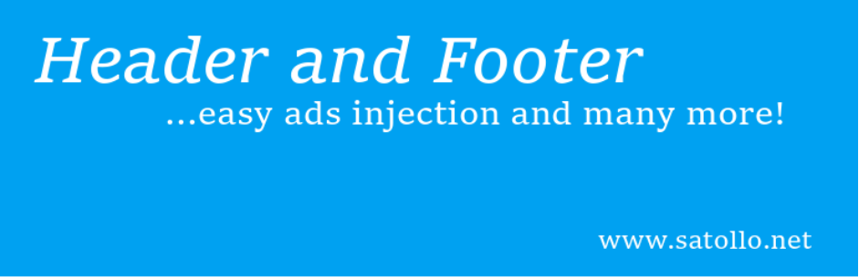 Head, Footer & Post Injections-WordPress Header Plugins