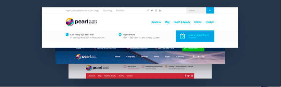 WordPress Header Builder Plugin – Pearl