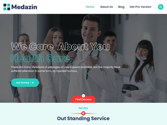 Medazin wordpress theme free